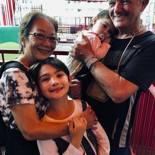 Florence's children and parents reunited. 