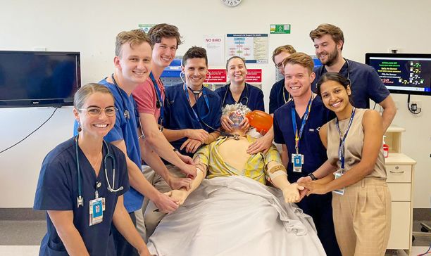 Georgia and other MBBS6 students in 2022