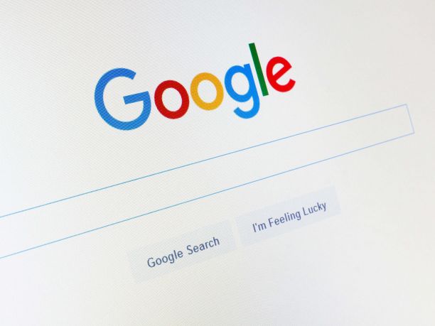 A screenshot of the Google search engine. 