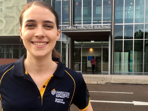 Leah Zandonadi outside J. C. U. 