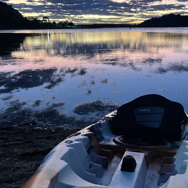 Kayaking at Lake Moondarra