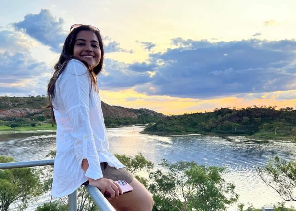 Sowmya at Lake Moondarra