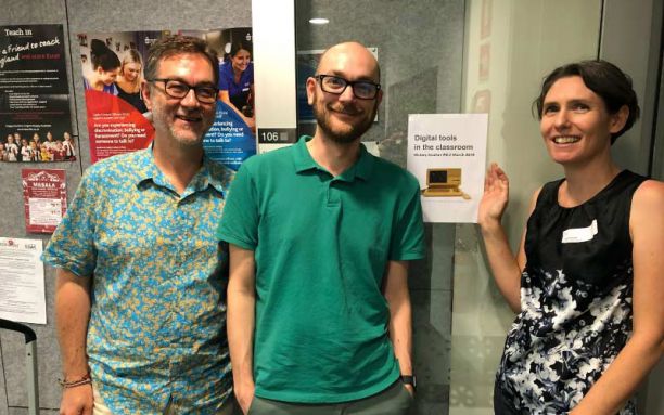 Dr Roger Osbourne, Dr Bryan Smith and Dr Claire Brennan