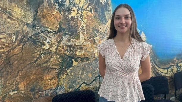 Holly Mason at her office in Townsville. 