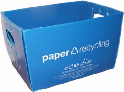 Desk side paper bin