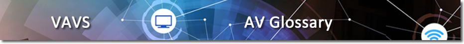 AV Glossary banner. 